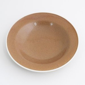 画像3: 【OLIVE オリーブ 】21cm深プレート　ブラウン
