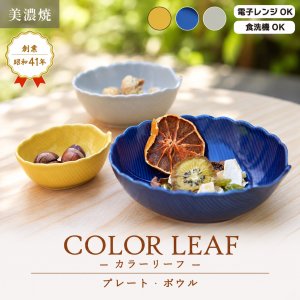画像2: 【COLOR LEAF カラーリーフ】プレート中　グレー
