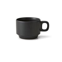 【MUG CUP マグカップ】カラーカフェスタックマグ　黒マット