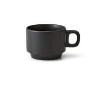 【MUG CUP マグカップ】カラーカフェスタックマグ　黒マット