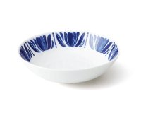 受注生産：【NAVY BLUE ネイビーブルー】16cmボウル　チューリップ