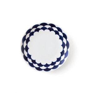 画像1: 受注生産：【NAVY BLUE ネイビーブルー】15cmプレート　ウェーブ