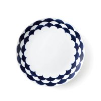 受注生産：【NAVY BLUE ネイビーブルー】23cmプレート　ウェーブ