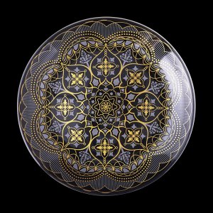 画像1: 【ARABESQUE  アラベスク 】21cmプレート ゴールド