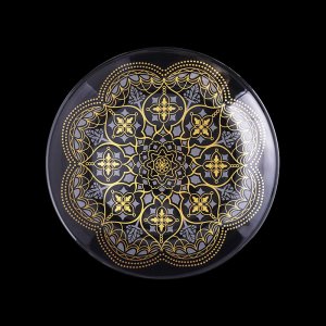 画像1: 【ARABESQUE  アラベスク 】18cmプレート ゴールド