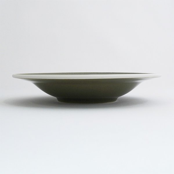 画像2: 【OLIVE オリーブ 】21cm深プレート　グリーン (2)