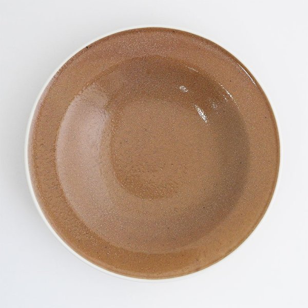 画像4: 【OLIVE オリーブ 】21cm深プレート　ブラウン (4)
