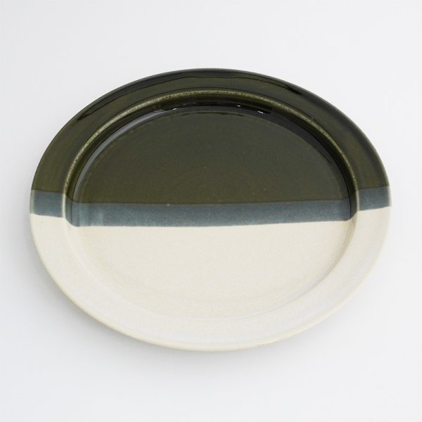 画像3: 2025新作:【BICOLOR バイカラー】22cmリムプレート グリーン (3)