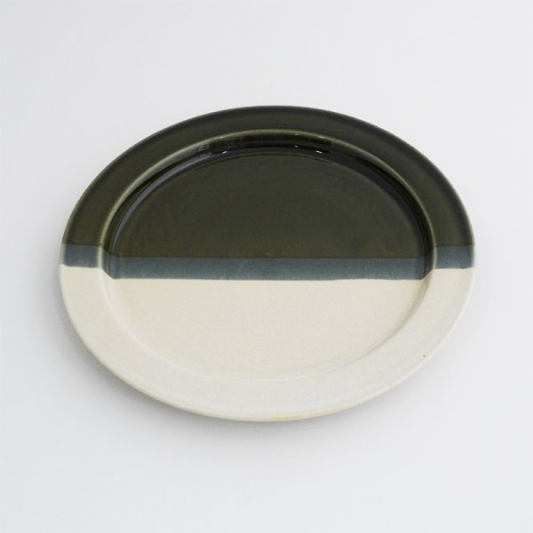 画像3: 2025新作:【BICOLOR バイカラー】19.5cmリムプレート グリーン (3)
