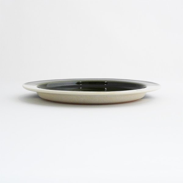 画像2: 2025新作:【BICOLOR バイカラー】19.5cmリムプレート グリーン (2)