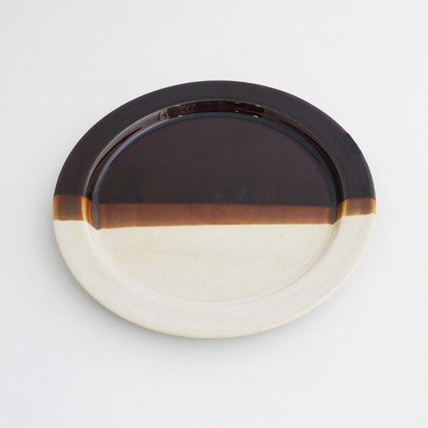 画像3: 2025新作:【BICOLOR バイカラー】19.5cmリムプレート キャメル (3)