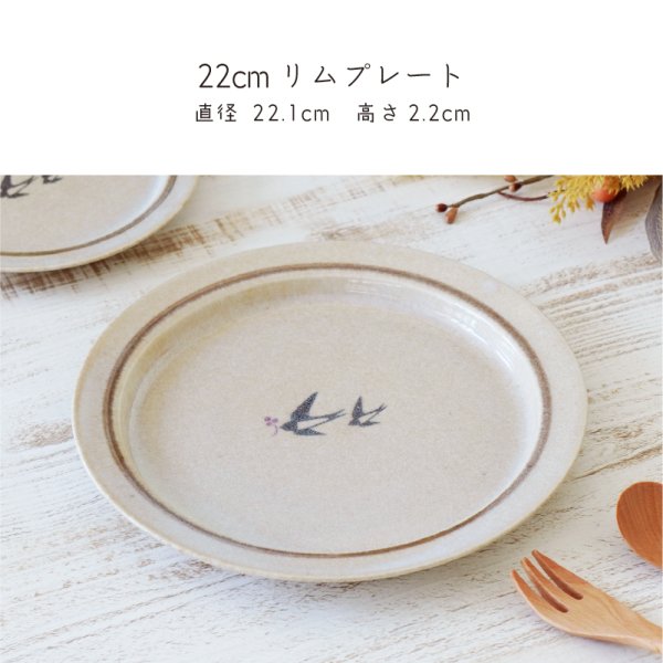 画像2: 【BONHEUR ボヌール】22cmリムプレート (2)