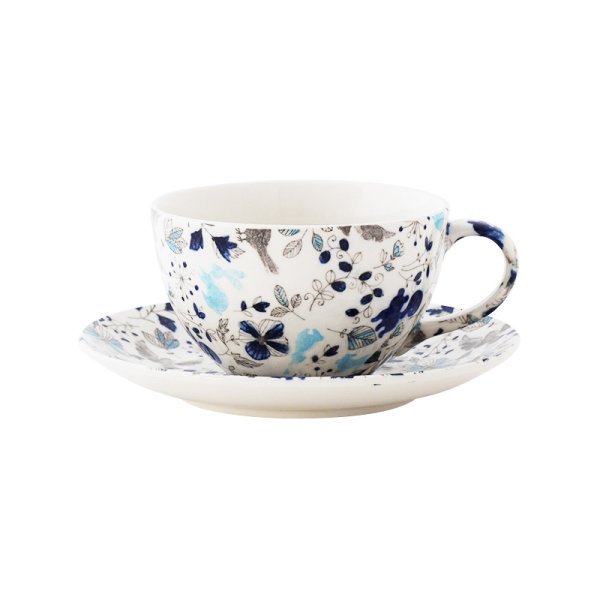 画像2: 【METSÄ メッツァ】ソーサー ブルー (2)