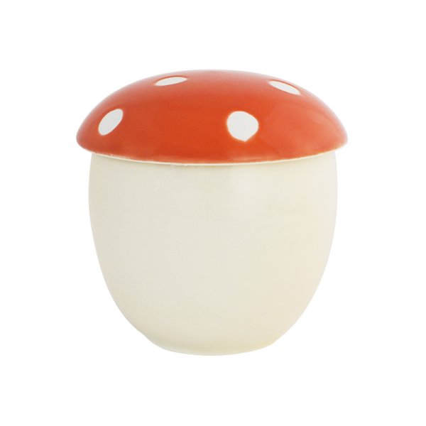 画像1: 【RÉCOLTE レコルト】蒸し碗 きのこ 赤 (1)