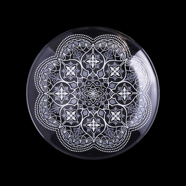 画像1: 【ARABESQUE  アラベスク 】18cmプレート シルバー (1)