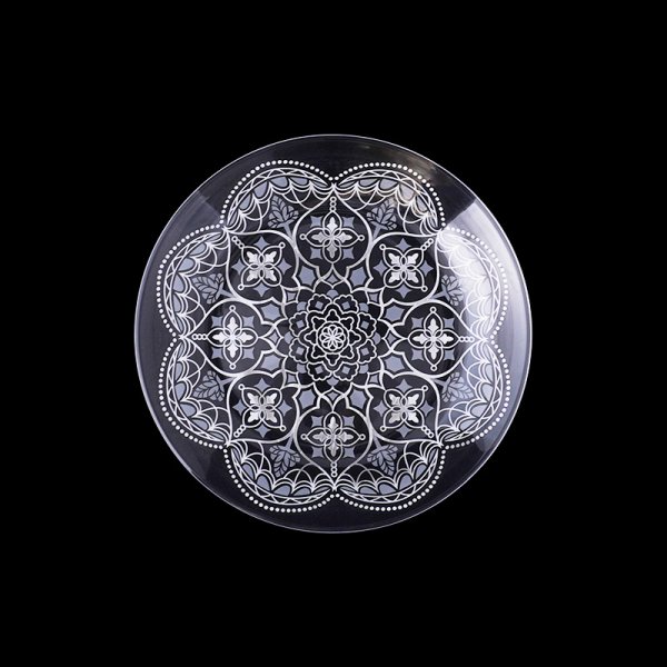 画像1: 【ARABESQUE  アラベスク 】15cmプレート シルバー (1)
